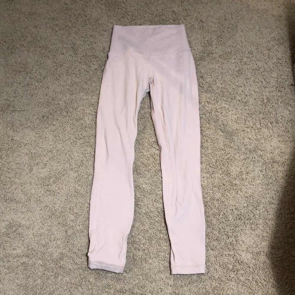 Feather pink Lululemon leggings